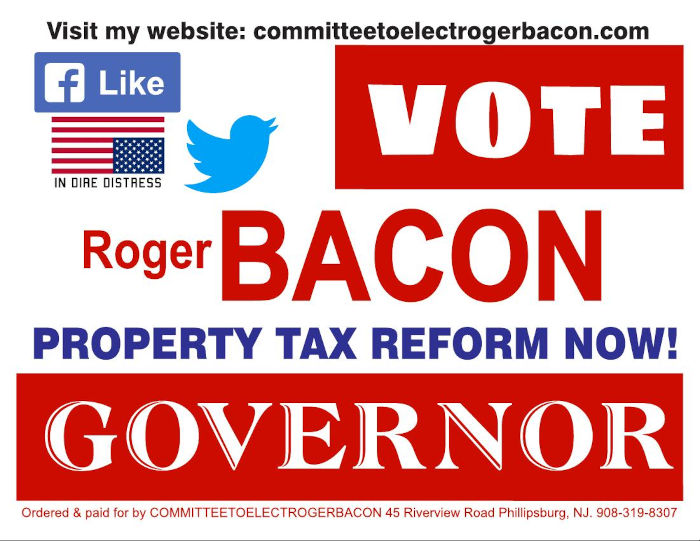 roger bacon for NJ governor 2025